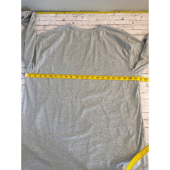 Nautica Gray Long-Sleeve Crewneck Performance Tee Lightweight Mens Shirt XL - Picture 8 of 11